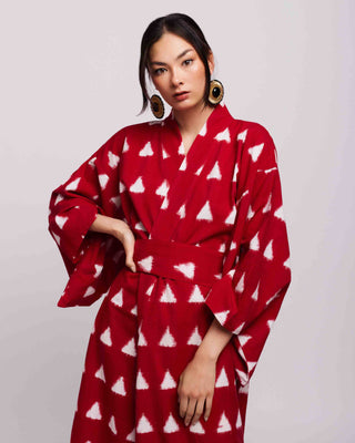 Red Savannah Kimono