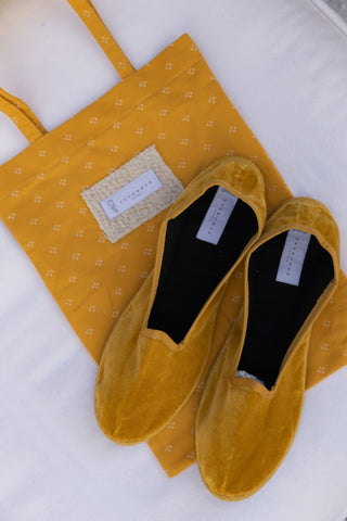 Mustard Venetian Slippers - Teod'amar
