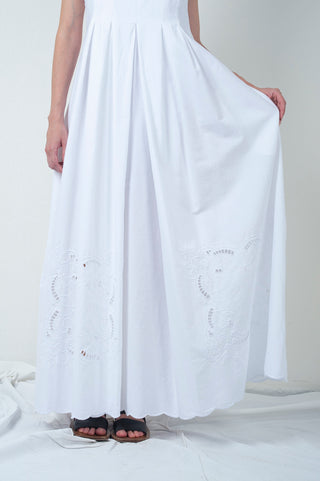 Optic White Embroidery Dress