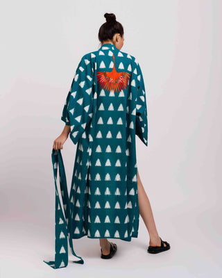Coral Krane Kimono