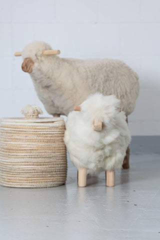 Handcrafted Sheep Tabouret