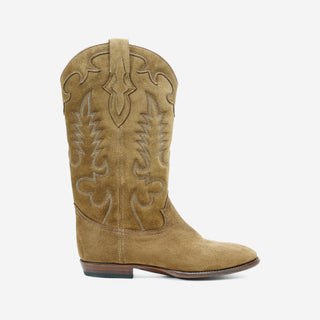 Heritage Camel Leather Western Cowboy Boots