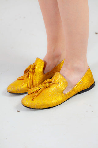 Collection PRIVÉE? 100% Ovine Leather Parrot Loafers