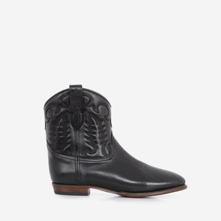 Shiloh Heritage Black Leather Western Cowboy Boots