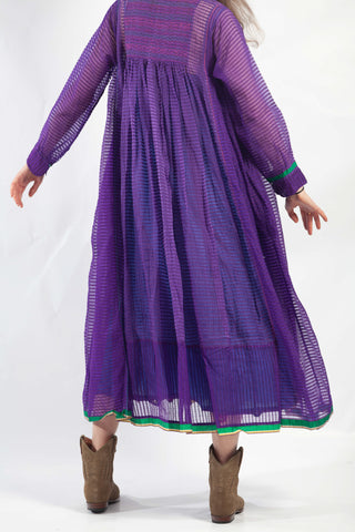 Injiri Jodhpur-40 Tamil Kobaltfarbenes Kleid