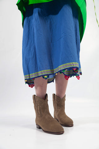 Injiri Jodhpur-123 Cobalt Cotton Slip Dress
