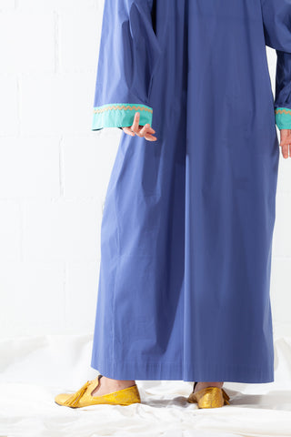 Al Khobar 100% Cotton Women Blue Dress