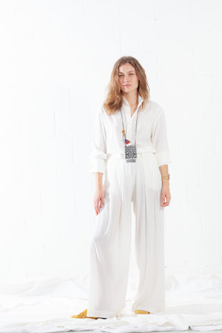 ByAdushka Chantilly Parigi Silk Pants Luxurious Style & Comfort