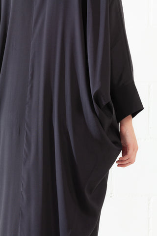 ByAdushka Black Barcellona Silk Dress