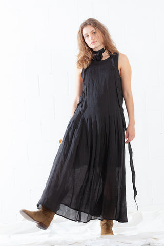  Muslin Lining Black Dress 