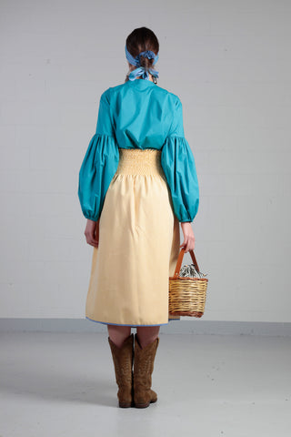 Jasmin Khezri Yellow Skirt Dress