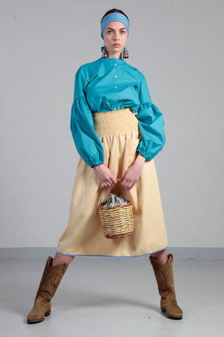 Jasmin Khezri Yellow Skirt Dress