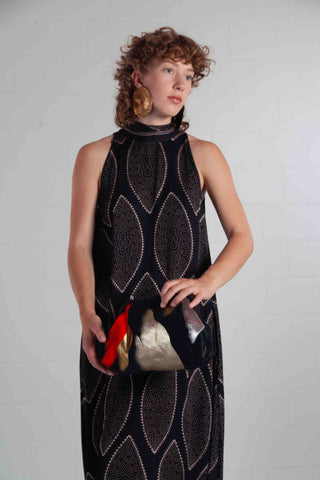 Arche Ely Silk Handprinted Dress - Obidi