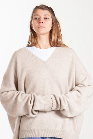 Natural V-Neck Sweater