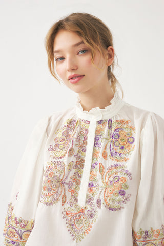 Neil Hand-Embroidered Blouse