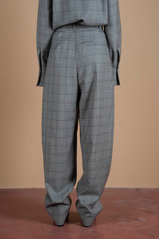 Smoke Mannish Trousers in Wool Guabello