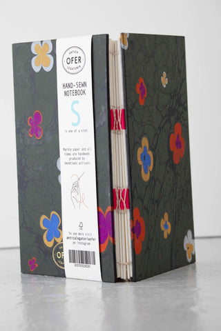 Hand-sewn Black Field Design Notebook - Ofer