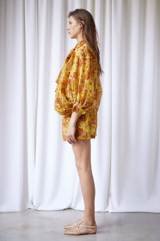 Maeva Shorts Yellow Bloom - The Label Edition