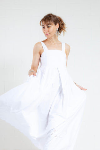 Optic White Embroidery Dress