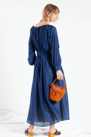Balia 8.22 Blue Cotton Dress - ByAdushka
