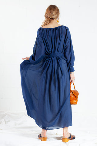 Balia 8.22 Blue Cotton Dress - ByAdushka