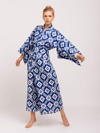 Mombasa Blauer Kimono - Kleed