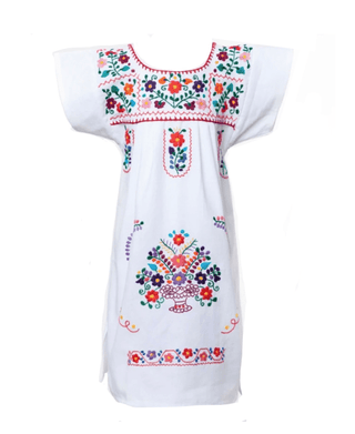 Das mexikanische Kleid für Mädchen 4-6 Jahre - Santa Lupita