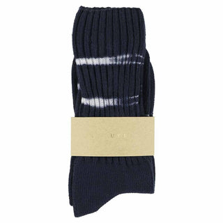 Thick premium Tie Dye socks knitted from a soft, cotton blend for long-lasting comfort. These socks are manufactured at a great family-owned factory in Portugal and meticulously Tie-dyed by hand to create an elaborate design.