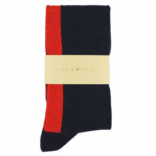 Escuyer's Knee High Socks are manufactured at a great family-owned factory in Italy from long staple combed cotton yarns giving them a soft touch and vintage look, which makes them very soft and comfortable.