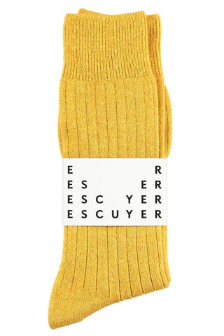 Cashmere Socks Yellow - Escuyer