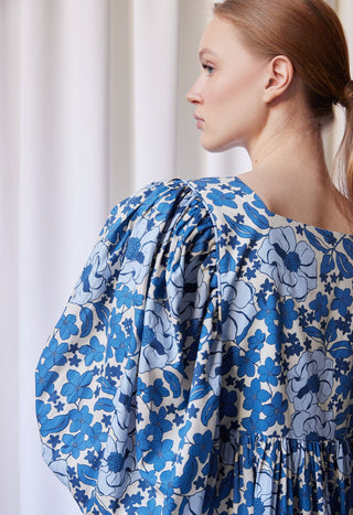 Peggy Dress Blue Bloom - The Label Edition