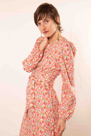 Darcy Liberty Flower bedrucktes Baumwollkleid - Billie Dresses