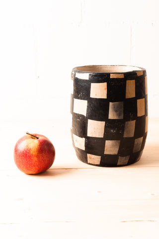 Ton Handcrafted "Vase Dame" - Verre Terre et Fer