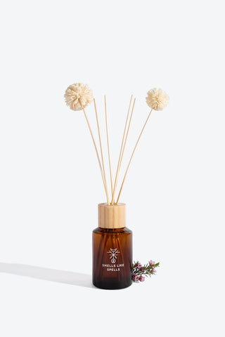 We crafted this hand-made home diffuser to be like a brush that will sweep off the everyday energetic filth and cleanse the home environment from negative energy clusters. Energetic cleansing, like everyday chores, not only cleans our energetic field but also gives a certain level of “immunity”.  We believe that the magical fragrance of this home diffuser and a simple meditation/affirmation ritual (its description is included with the home diffuser) might help to: