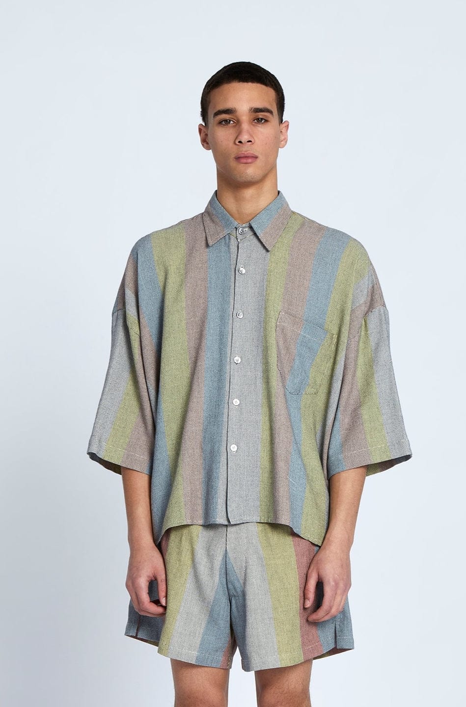 Oasis Cropped Button Down Shirt - Marrakshi Life