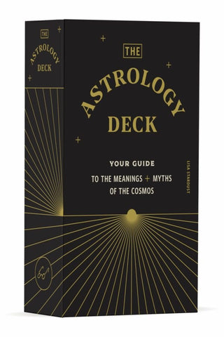 An enchanting and fun-to-use deck packed with all the secrets of astrology. This luminous 70-card deck is filled with fascinating information on zodiac signs, planets, asteroids, eclipses, and more. Users will discover how celestial phenomena like retrogrades, moon phases, and sun signs impact love, friendship, career, and personality. An accompanying instructional booklet and an interactive birth chart make it easy and fun to do astrological readings, alone or with friends.