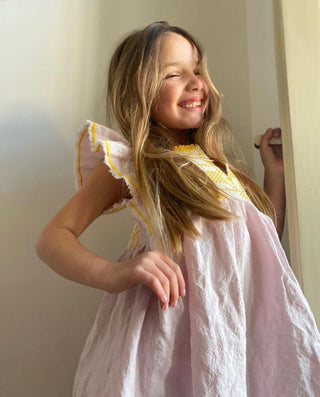 Rosa Jilly-Kleid für Kinder - Nina Leuca
